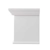 Southern Enterprises Aggeta Fireplace Mantel Shelf, Traditional Style, White 44