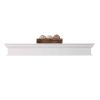 Southern Enterprises Arriflair Floating Mantel/Wall Shelf, Traditional Style, White 24