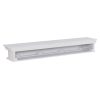 Southern Enterprises Arriflair Floating Mantel/Wall Shelf, Traditional Style, White 27
