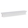Southern Enterprises Arriflair Floating Mantel/Wall Shelf, Traditional Style, White 20