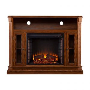 Southern Enterprises Atkinson Media Stand Fireplace Mantel