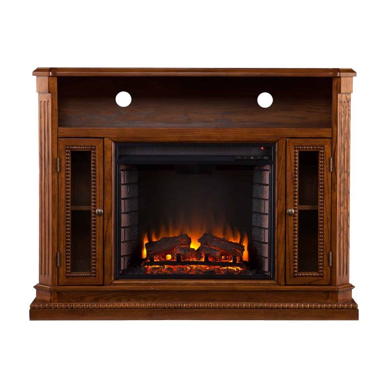 Southern Enterprises Atkinson Media Stand Fireplace Mantel