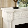 Southern Enterprises Calvert Carved Ivory Gel Fireplace-Color:Ivory,Type:Electric 5