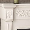 Southern Enterprises Calvert Carved Ivory Gel Fireplace-Color:Ivory,Type:Electric 6