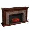 Southern Enterprises Canyon Heights Electric Fireplace in Maple 11