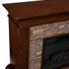 Southern Enterprises Canyon Heights Electric Fireplace in Maple 13