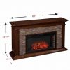 Southern Enterprises Canyon Heights Electric Fireplace in Maple 16