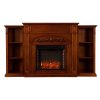 Southern Enterprises Chantilly Bookcase Electric Fireplace 10