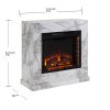 Southern Enterprises Claredale Electric Fireplace with Marble Top 16