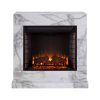 Southern Enterprises Claredale Electric Fireplace with Marble Top 17