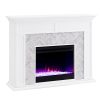 Southern Enterprises Color Changing Marble Tiled Fireplace 15