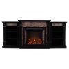 Southern Enterprises Gallatin Electric Fireplace with Bookcase 4