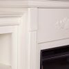 Southern Enterprises Griffin Electric Fireplace with Bookcases, Ivory 7