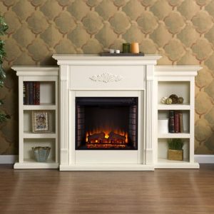 Southern Enterprises Griffin Electric Fireplace with Bookcases