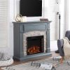 Southern Enterprises Seneca Electric Fireplace - Gray