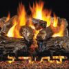 Standard Burnt Rustic Oak Gas Logs- 24 Inch