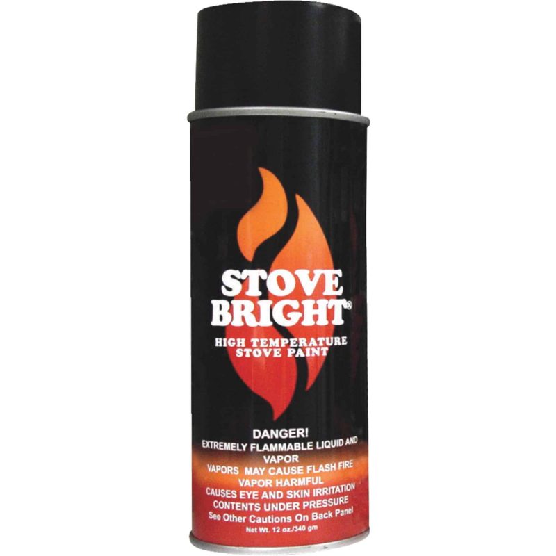 Stove Bright 6304 Stove Bright High Temperature Flat Black Stove Paint