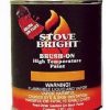 Stove Bright Metallic Black Brush - On 1200 Degree Paint - pint