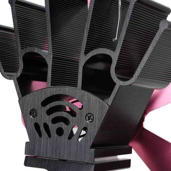 Stove Fan 5 Blades Fuel Saving Heat Powered For Wood Burner Fireplace Eco 7
