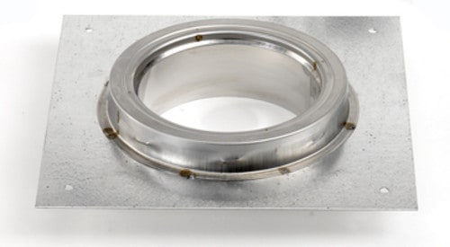 SuperPro JSC6AP 6" Galvanized Adaptor Plate with Stainless Steel Collar