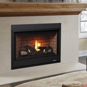 Superior Fireplaces Direct Vent Fireplace Top Vent 40"