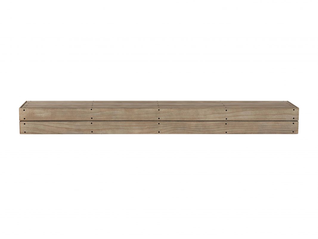 The Cades Cove 60 Pallet Mantel Shelf Fontana Finish