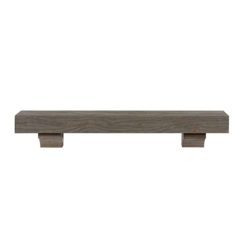 The Cherokee 60 Mantel Shelf Little River Finish