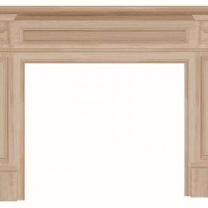 The Classique 56" Fireplace Mantel Unfinished