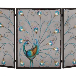 The Colorful Metal Fireplace Screen