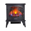 Thermomate 20" Freestanding Black Portable Electric Fireplace with Remote Controller