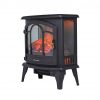Thermomate 20" Freestanding Black Portable Electric Fireplace with Remote Controller, Realistic Flame and Burning Log Effect, CSA Approved 7