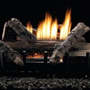Thermostat 7-piece 24" Refractory Log Set - Natural Gas