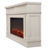 Torrey Electric Fireplace in Bone White by Real Flame 6