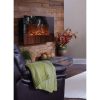 Touchstone Mirror Onyx Wall Mount Electric Fireplace 4