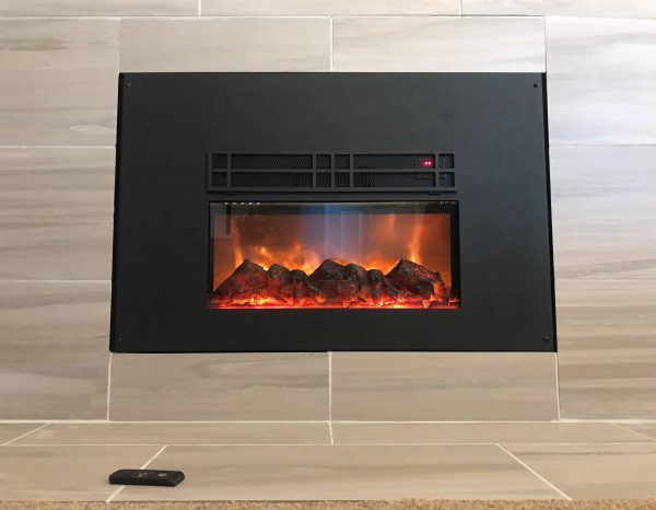 True Flame electric fireplace insert 4