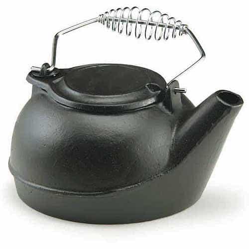 US Stove 3-Quart Black Solid Cast Iron Tea Kettle