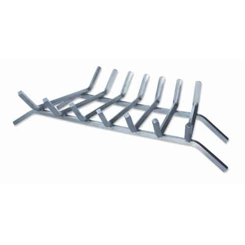 UniFlame 6-Bar Stainless Steel Fireplace Bar Grate - 27 inches 2