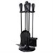 Uniflame F-1032 5 Piece Stoveset in Black with Spring Handles 2