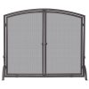 Uniflame S-1632 Single Panel Bronze Finish Screen with Doors