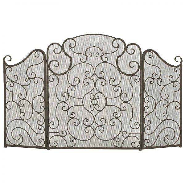 Urban Designs Monticello Protective 3-Panel Fireplace Screen