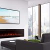 Valuxhome Armanni 60" 750W/1500W, Electric Fireplace Recessed Heater w/ Touch Screen Panel & Remote Control 11