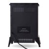 Valuxhome Puregate 22" 750W/1500W, Compact Free Standing Electric Fireplace Heater, Black 12