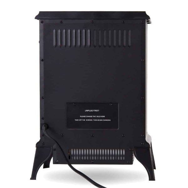 Valuxhome Puregate 22" 750W/1500W, Compact Free Standing Electric Fireplace Heater, Black 6