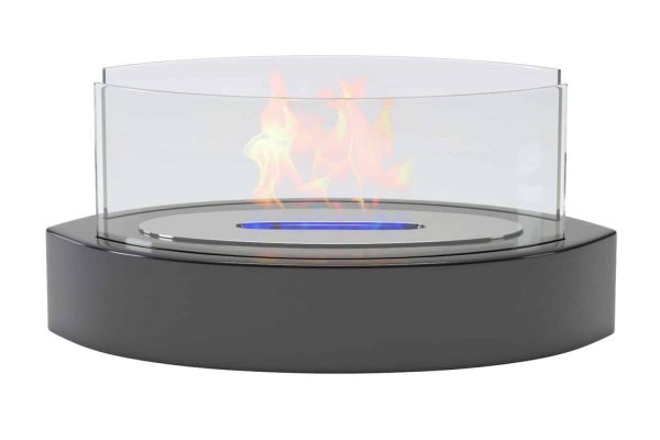 Veranda Ventless Indoor Outdoor Fire Pit Tabletop Portable Fire Bowl Pot Bio Ethanol Fireplace - Realistic C 2