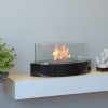 Veranda Ventless Indoor Outdoor Fire Pit Tabletop Portable Fire Bowl Pot Bio Ethanol Fireplace - Realistic C 9
