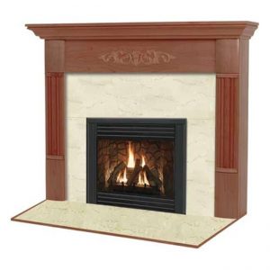 Viceroy R Flush Fireplace Mantel in Medium Provincial