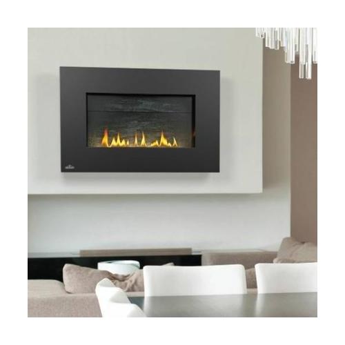 WHVF31P Vent Free Plazmafire Wall Hanging Liquid Propane Fireplace Complete With Slate Brick Panel Fuel Saving Electronic Ignition & Exclusive Topaz Crystaline Ember Bed 1