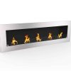 Warren 72" PRO Ventless Built In Wall Recessed Bio Ethanol Wall Mounted Fireplace Similar Electric Fireplace 6