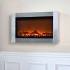 Well Traveled Living Stainless Steel Wall Mounted Electric Fireplace