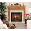 Wellington R Flush Fireplace Mantel in Medium English Chestnut